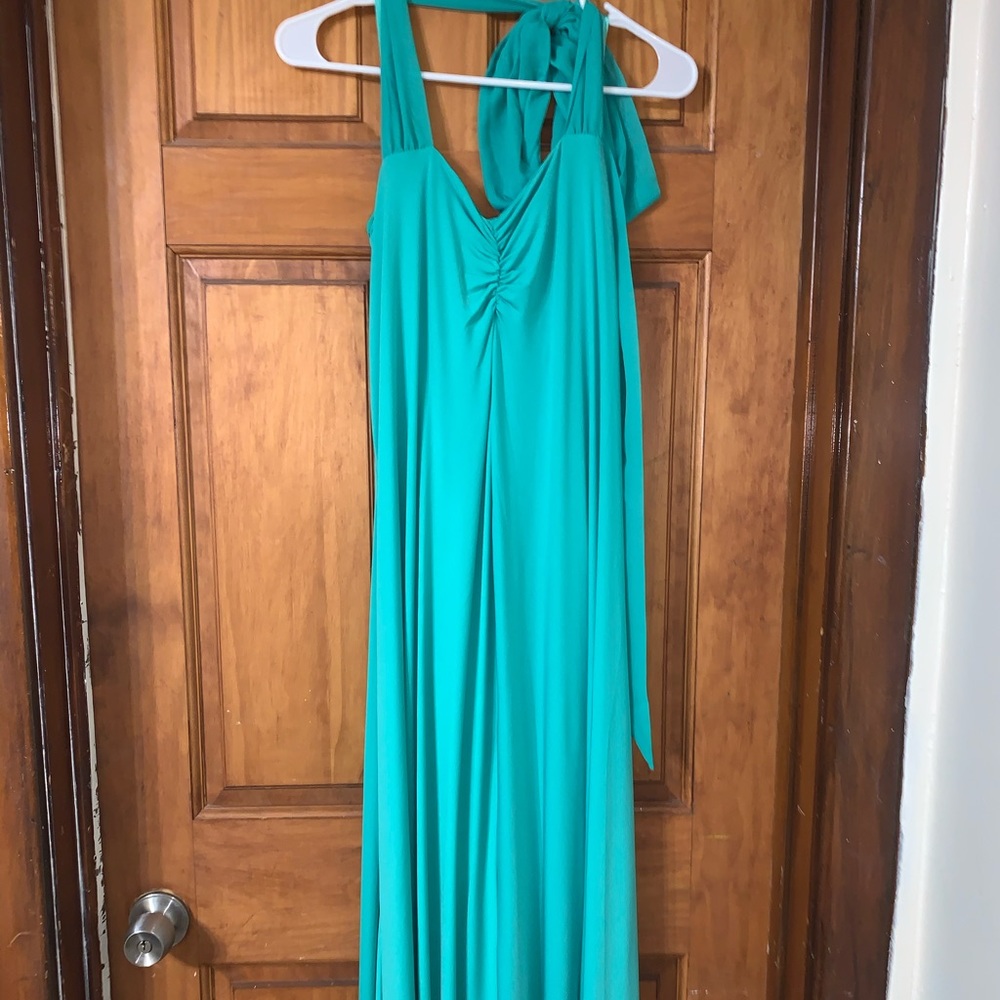 Turquoise green dress size 10